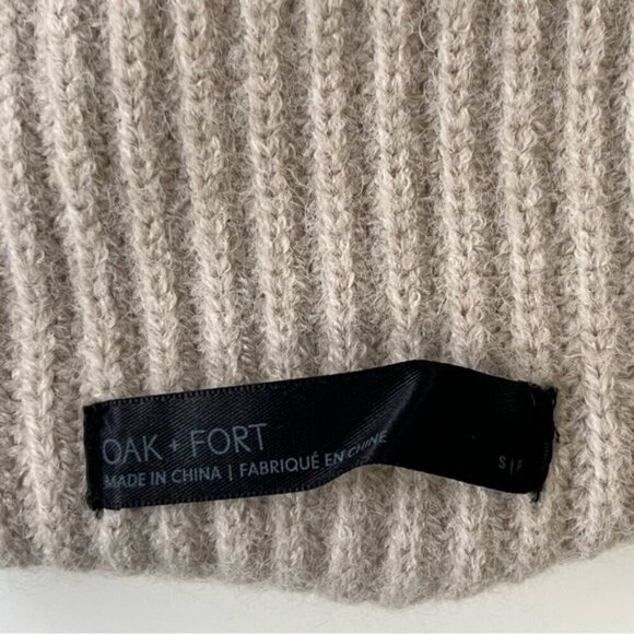 OAK+FORT CHUNKY TURTLENECK RIBBED SWEATER - Picture 3 of 5